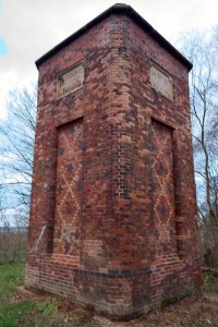 The base of the chimney from Watermills Colliery